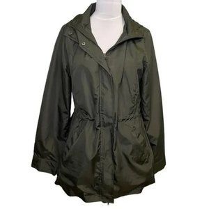 A New Day Anorak Rain Jacket Green Water Resistant Recycled Polyester
